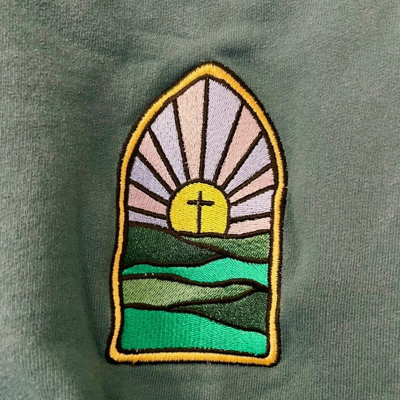 Champion Embroidered Cross Patch Sweatshirt - Picture 2 of 5